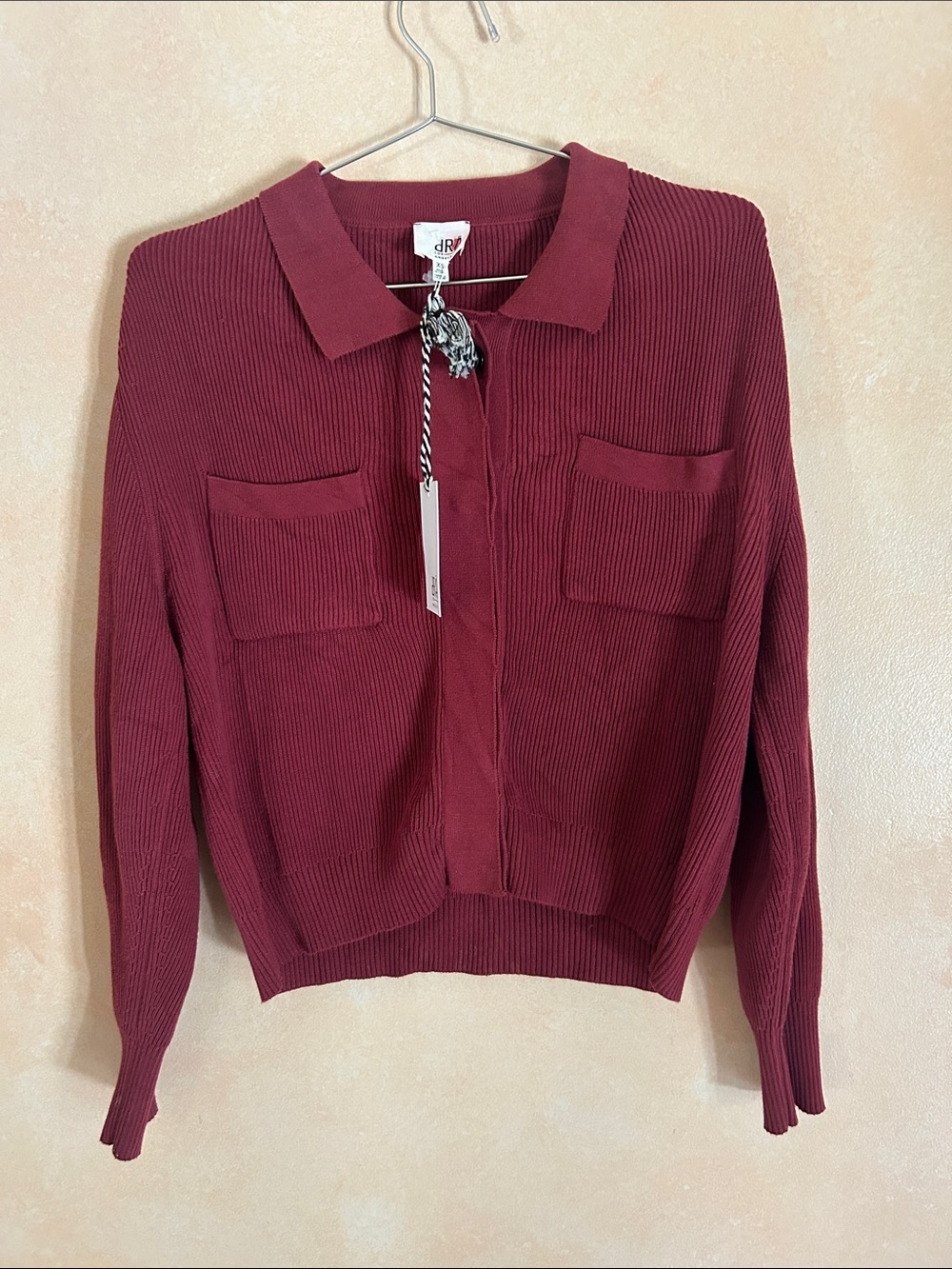 DRA JANESSA CARDIGAN Cardigan Sweater - Deep Burgundy SIZE EXTRA SMALL NWT